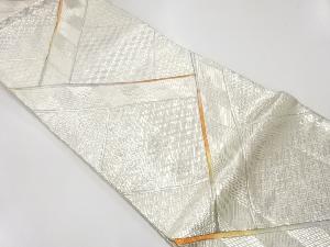 アンティーク　古典柄模様織出し袋帯（材料）